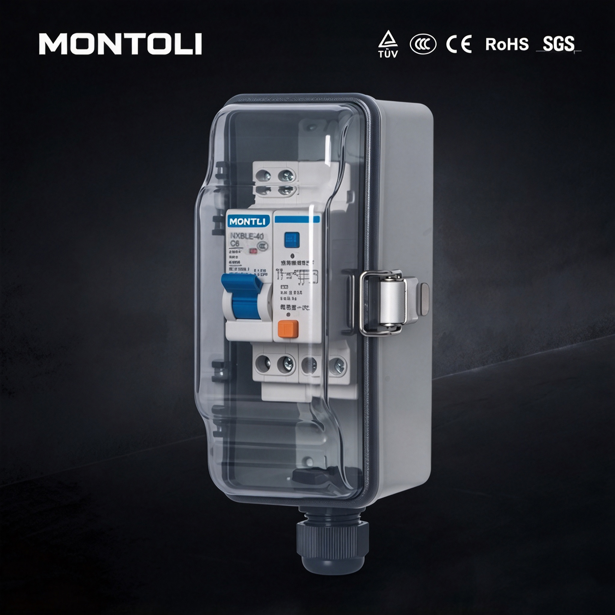 Waterproof street light distribution box