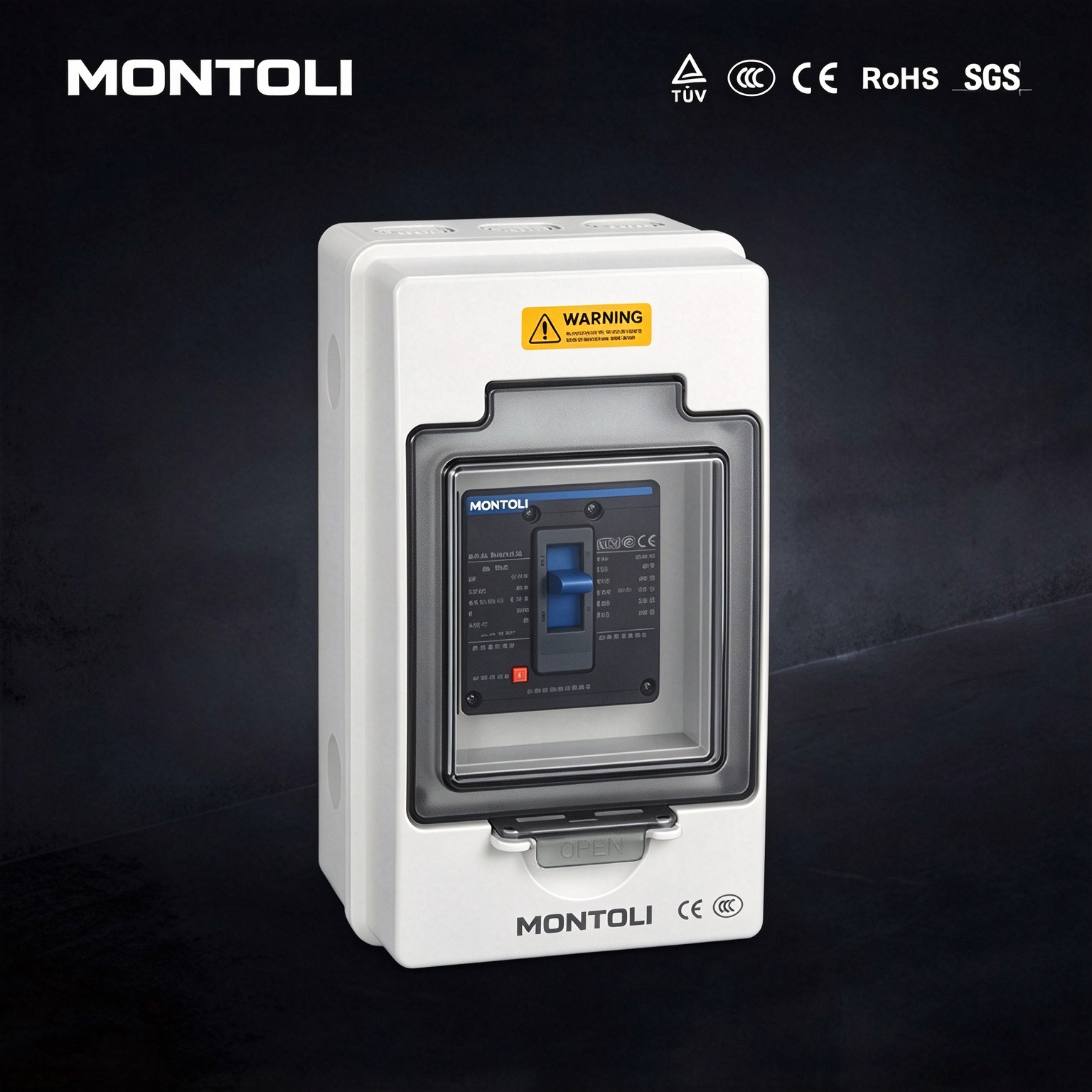 Waterproof box for molded case circuit breaker