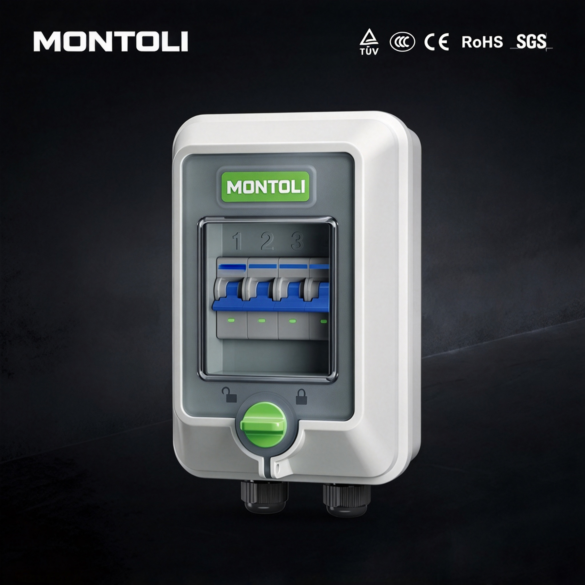 Special distribution box for charging piles