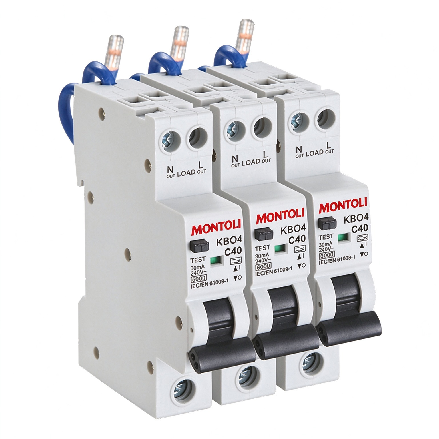 Aolec KB04 6KA RCBO 双向剩余电流断路器