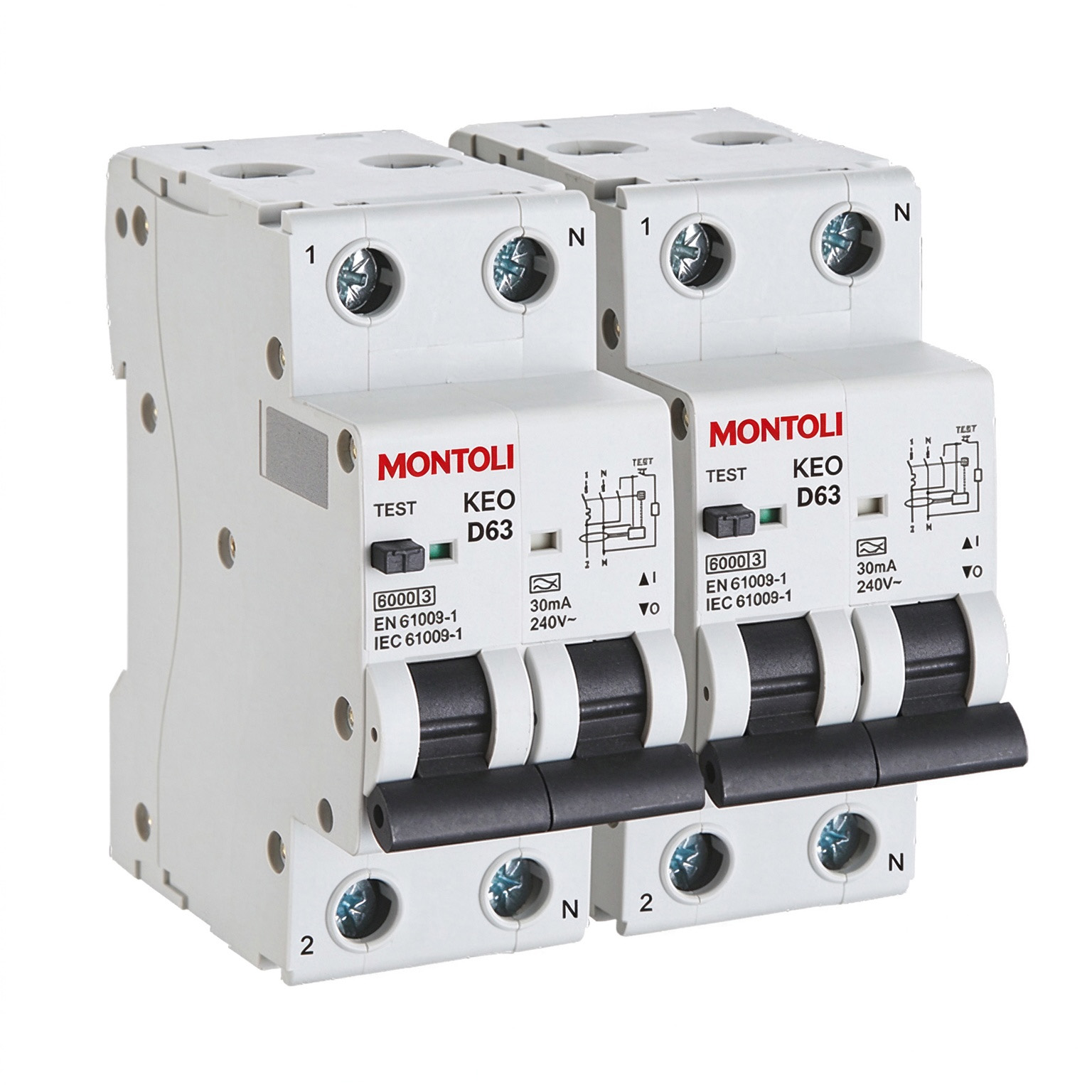 Aolec KEO 6kA RCBO 双向剩余电流断路器